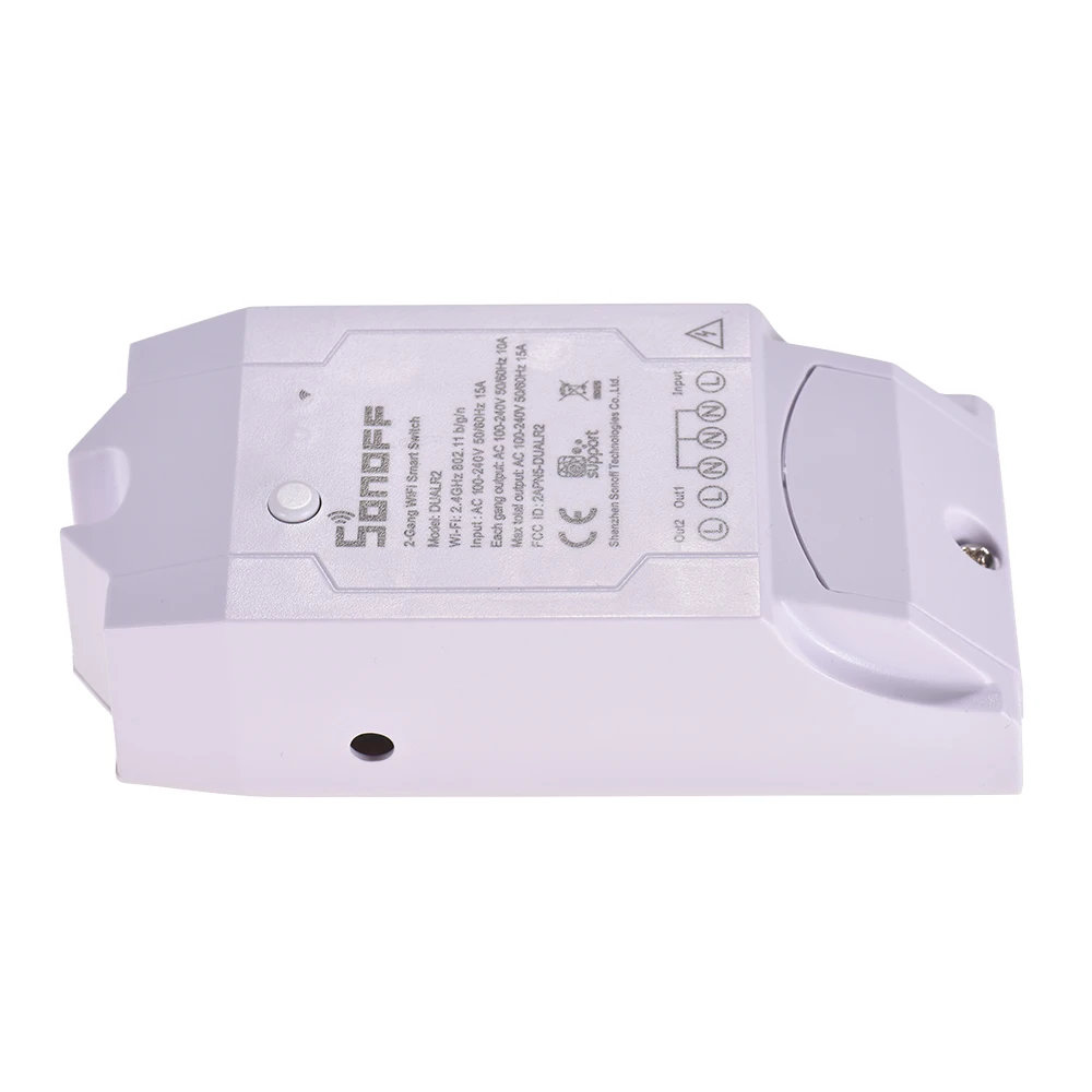 Sonoff Dual R2 2CH Wifi умный переключатель домашний пульт дистанционного управления беспроводной переключатель универсальный модуль Таймер переключатель умный дом управление Лер