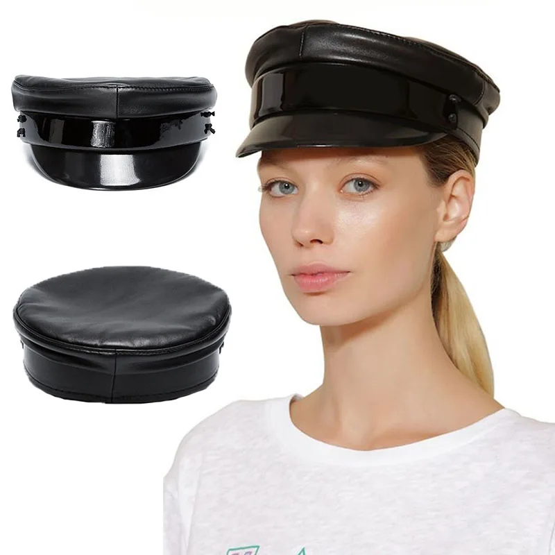 Cotton Newsboy Cap Women Hats Flat Militray Caps Baker Boy Hat
