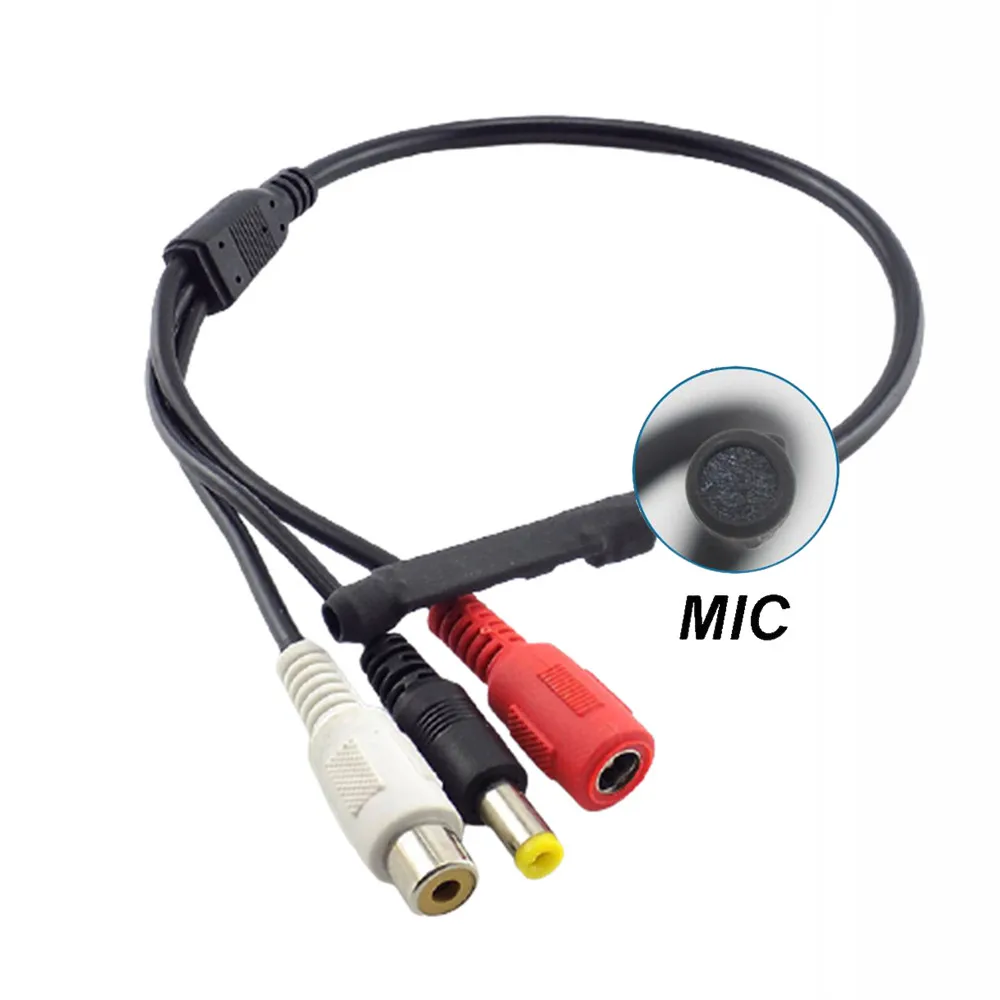 Камеры видеонаблюдения Аудио звукосниматели CCTV Mic звукового сбора оборудования