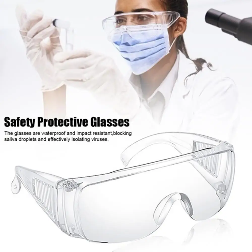

1pcs Protective Safety Glasses Work Anti Dust Anti-Fog Antisand windproof Anti Dust Saliva Transparent Goggles Eye Protection