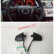 QDAEROHIVE автомобильный переключатель рулевого колеса кнопка управления аудио регулятор громкости для Mazda 3 Mazda 5 CX 7