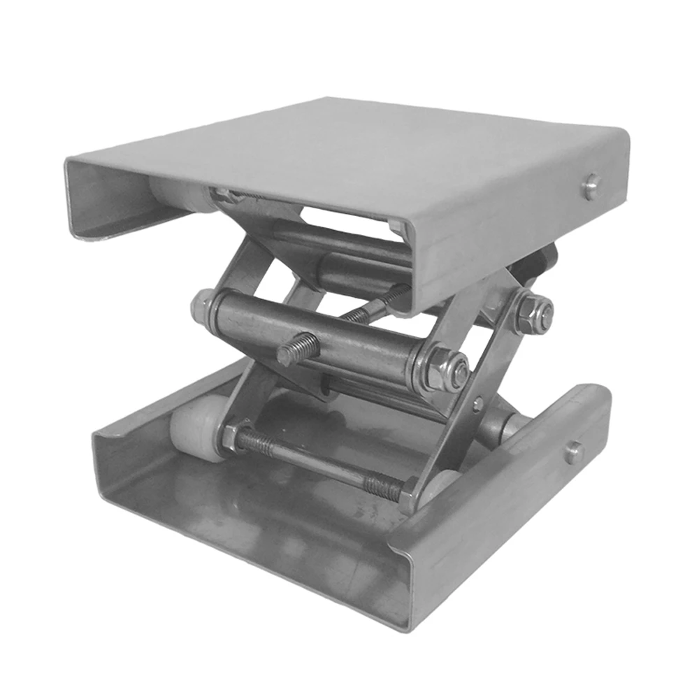 

Hot Stainless Steel Mini Stable Lab Stand Manual Lift Riser Lifter Laboratory Lifting Platform for Lifting the Height Position