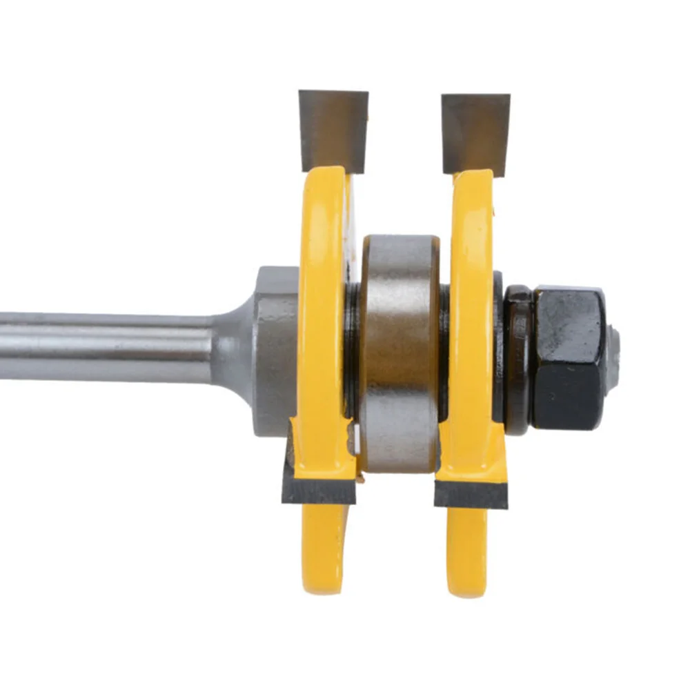 

2PCS T-shape Tongue & Groove Stock 1/4 Inch Shank Wood Milling Cutter Engraving Edge Cutter Router Bits End Mill For Machine