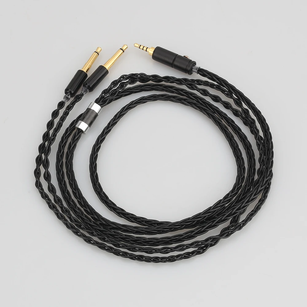 8 Cores 2 5 4 4mm Balanced Upgrade Cable for Meze 99 Classics T1P T5P t1 d8000 MDR Z7 D600 D7100 Headphone Handmade