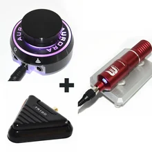 NEWST светодиодный свет насадка для татуировочной машины с Aurora Ligtal светодиодный мощность татуировки и Триго педаль татуировки наборы