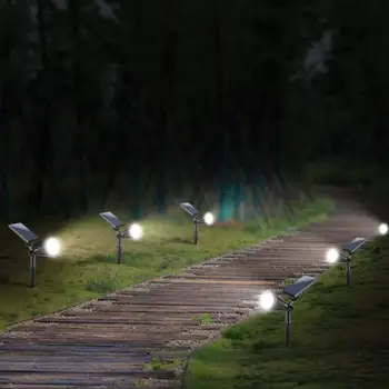 

7 Waterproof LED Solar Lawn Lamp Spike for Landscape Courtyard Outdoor Lighting High Conversion Low Power Consumption