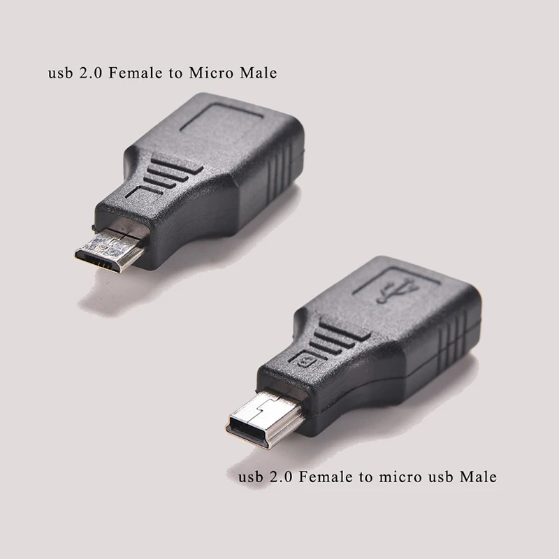 AiSMei USB 2,0 OTG адаптер USB Женский к Micro USB/Mini USB разъём кабельный переходник