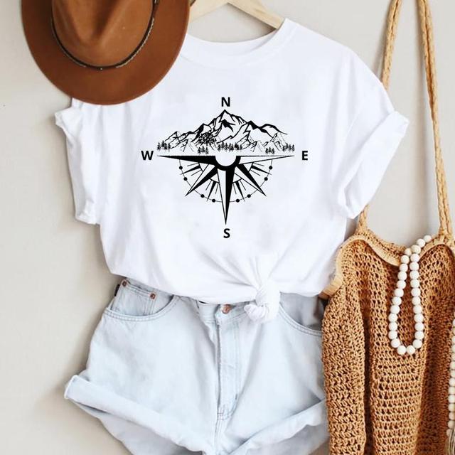 Cartoon Bird New Lovely Cute Trend 90s Style Fashion Summer Lady Print Tee Graphic T Top Female Tshirts Clothes T-Shirt