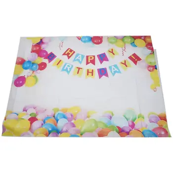 

Top 7*5ft Photography Backdrops Colorful Balloons Happy Birthday Party decoration banner for children kids