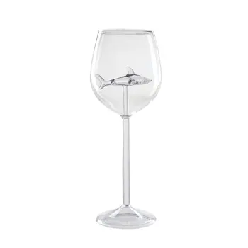 

Shark Glass Red Wine Glass Shark Style Glasses Lead-Free Cups Elegant Drinking Glassware For Cocktail Shark Red Wine
