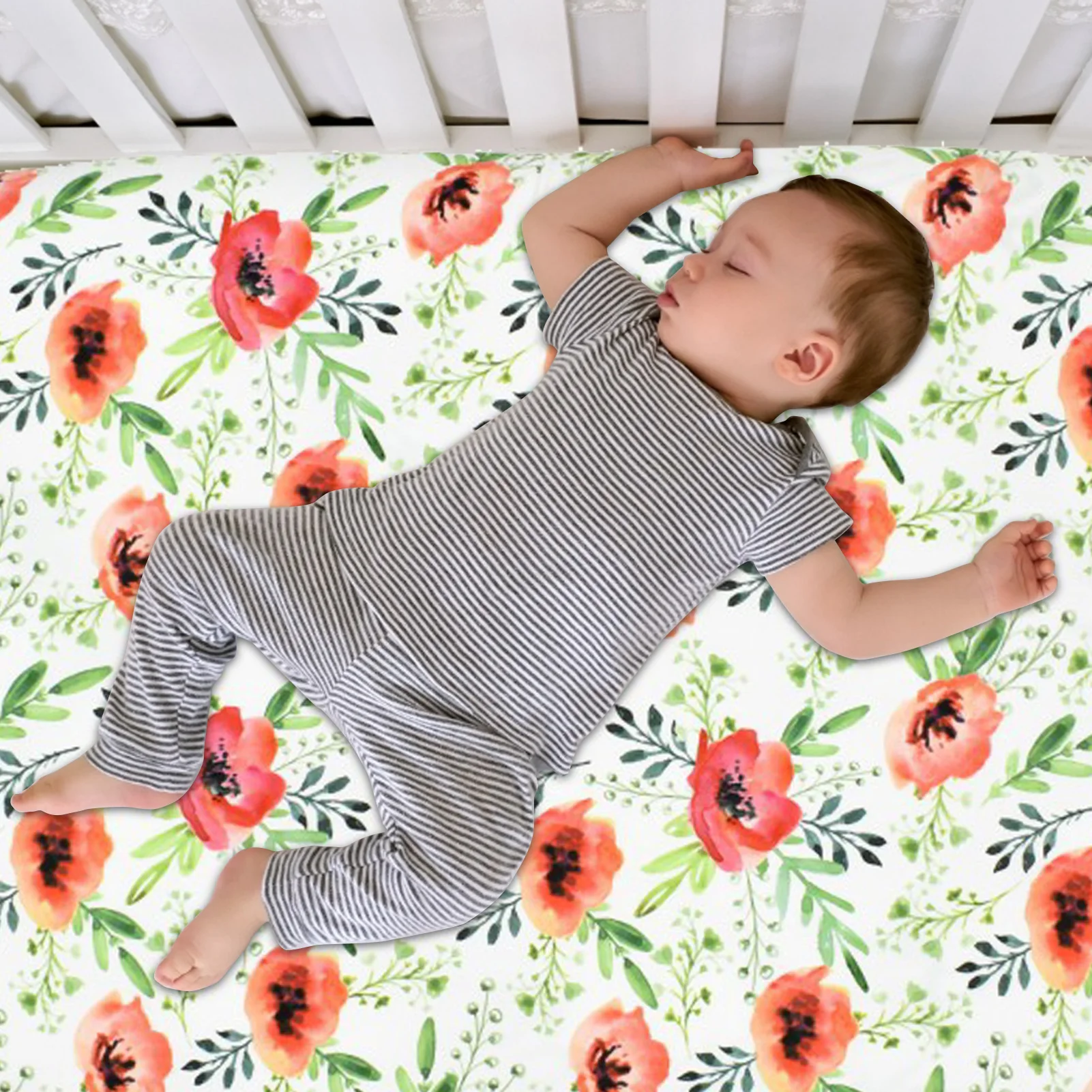 Bassinet Sheet Crib Sheets Baby Bed Mattress Cradle Covers Print Newborn Bedding Set Newborn Mini Cot Sheet