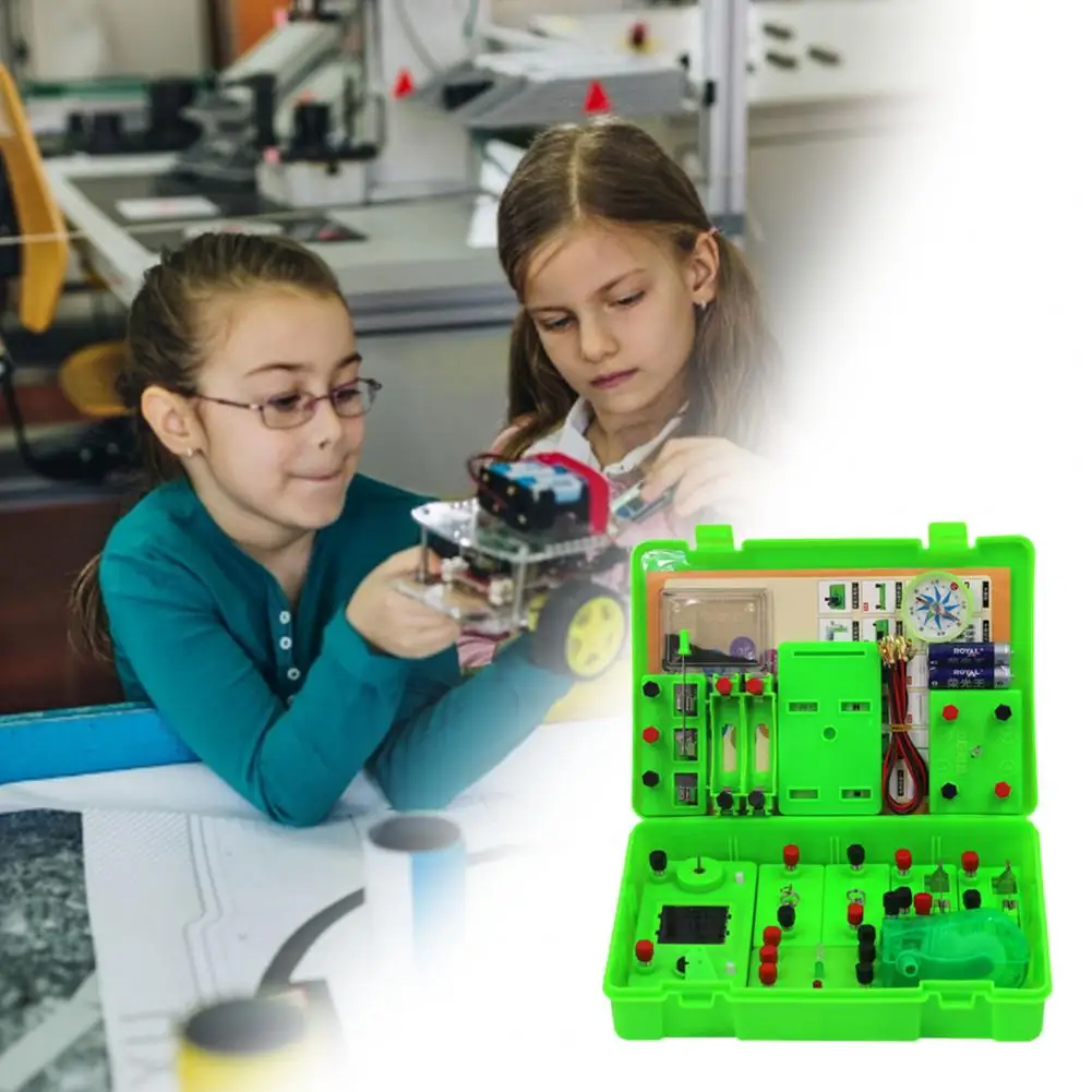 Kid Educational Toy Circuit Experiment Kit Basic Connect Wires ABS Student Electricity Learning Physics Science Tool