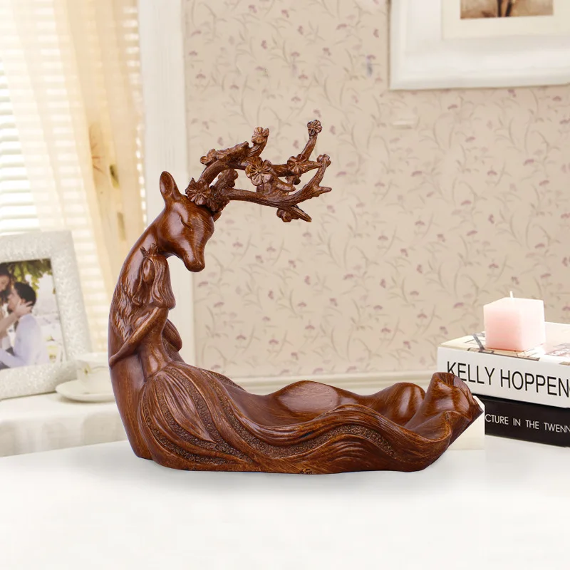 

Resin Craft Ornament Modern Minimalist Hanging Key Debris Storage Disk Living Room TV Cabinet Home Decorations