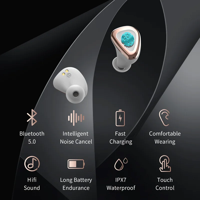هندزفری فول رنج وایرلس ایرپلاس HIFI Bluetooth In-Ear Headset TWS Wireless 18 Hf04da4502e284551a917554e479b88aeS