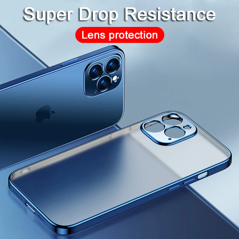 Прозрачный силиконовый чехол для iPhone 11 12 13 Pro Max Mini X XR 7 8 Plus | Мобильные телефоны и