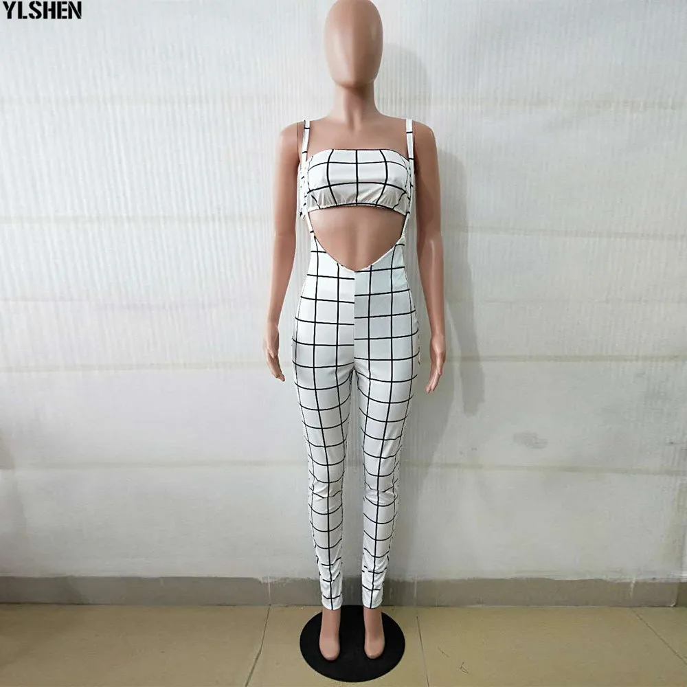 Plus Size 2 Two Piece Set Bodycon Jumpsuit for Women Sexy Matching Sets Bodysuit Tops + Pants Suit Woman Outfits Two Way to Wear 29