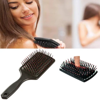 

1 Pc Professional Large Paddle Cushion Hair Brush Magic Comb Women Tangle Hairdressing Salon Detangling SPA Lice Massage Com