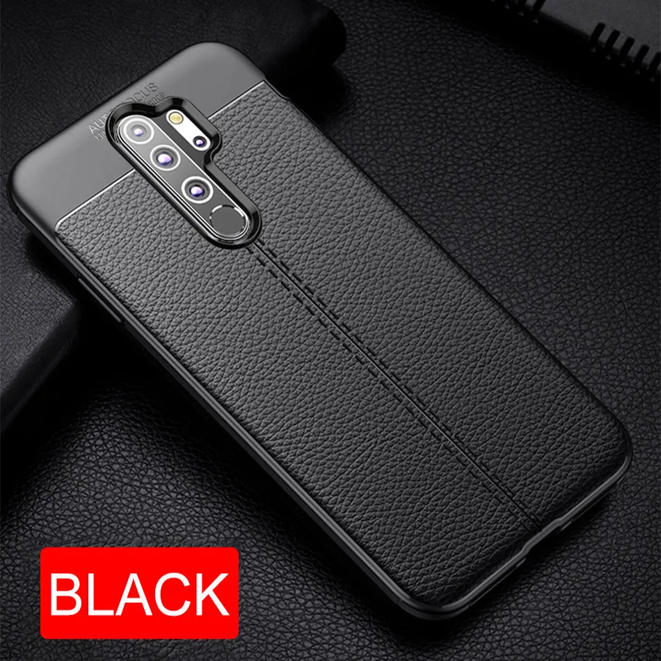 Мягкий матовый кожаный чехол для телефона чехол-накладка для Redmi Note 8 7 6 5 4 4X pro противоударный чехол для Redmi 6 7 7A 6A 5 Plus K20 pro силиконовый чехол - Цвет: Black
