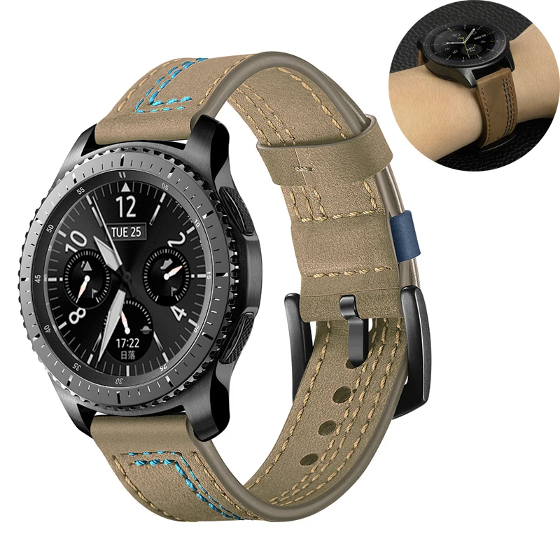 Huawei watch gt ремешок для samsung galaxy watch 46 мм S3 Frontier/классический ремешок для часов huami amazfit 2 классический ремень из натуральной кожи