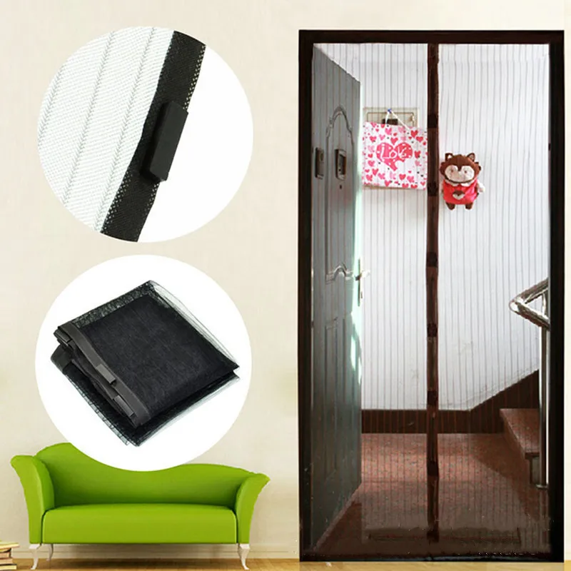 Mosquitera magnética para puerta, divisor para habitación, cierre automático, mosquitera