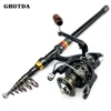 Telescopic Fishing Rod Combo and Reel Kit Spinning Fishing Reel Gear Pole Set Fishing Reel and Rod ► Photo 1/6