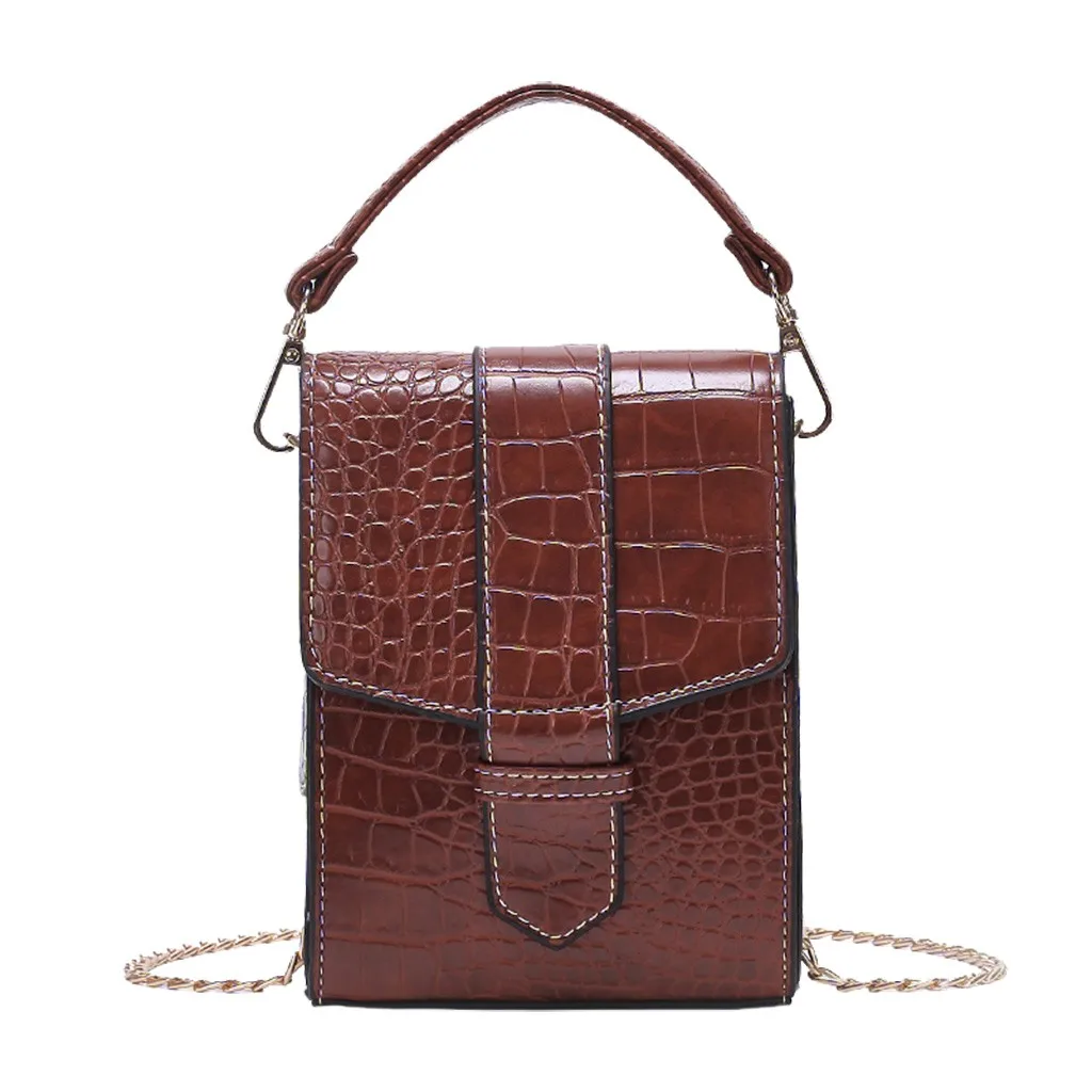 Новинка, женская модная кожаная сумка через плечо, Bolsos De Mujer sacoche femme, роскошные сумки, женские сумки, дизайнерские#35 - Цвет: Brown