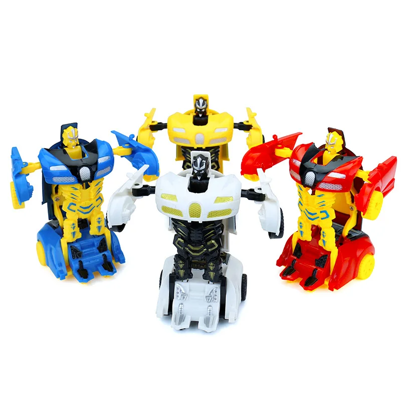 

D Mini Cartoon Transformer Toy Car Children'S Educational Jingang Inertia Transformation Autobots Toy