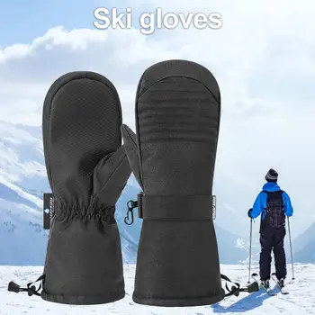 

Ski Gloves double Waterproof Thickened Cold-proof 5 layers of warmth anti-skid Gloves for Cycling fitness hiking Ski