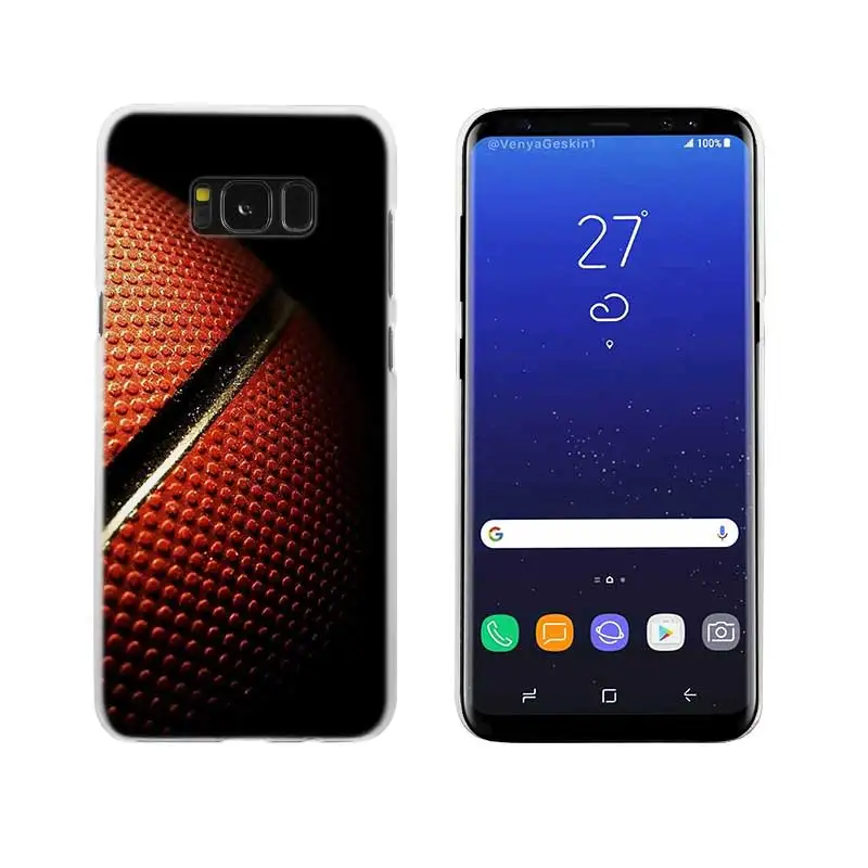 Sheli Баскетбол темный прозрачный Note 10 9 pro Жесткий чехол для samsung Galaxy S4 S5 S6 S7 S8 S9 Plus Edge Mini s10 lite