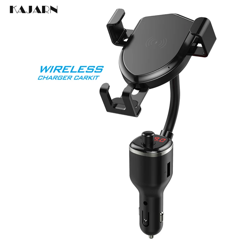 

KAJARN FM Transmitte Car MP3 Player Car Kit Bluetooth Handsfree Wireless Phone Charging FM Modulator Aux Cable Car Audio Player