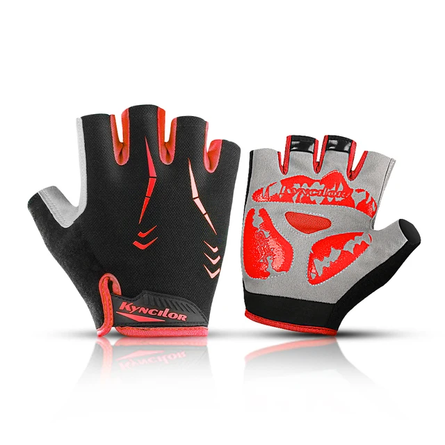 Fingerless Gloves Men Bike Cycling protect Gloves Women Fitness Sports Summer Silicone Protection Shock-absorption Sports Glove 02