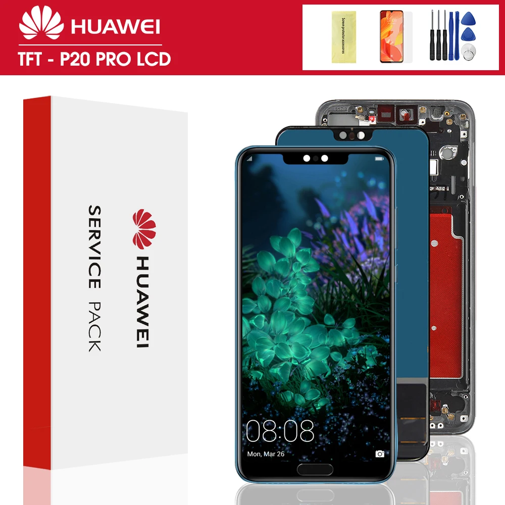 TFT 6 1 &quotЖК-дисплей для Huawei P20 Pro ЖК-дисплей с рамкой сенсорный экран дигитайзером в