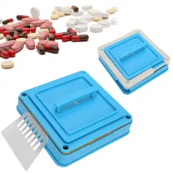 

100Holes Manual Capsule Filler Maker Powder Filler Plate Professional Plastic DIY Filling Manual Machine Tool Medicine Organize