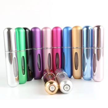 

5ml Portable Mini Refillable Perfume Bottle With Spray Scent Pump Empty Cosmetic Containers Spray Atomizer Bottle For Travel New