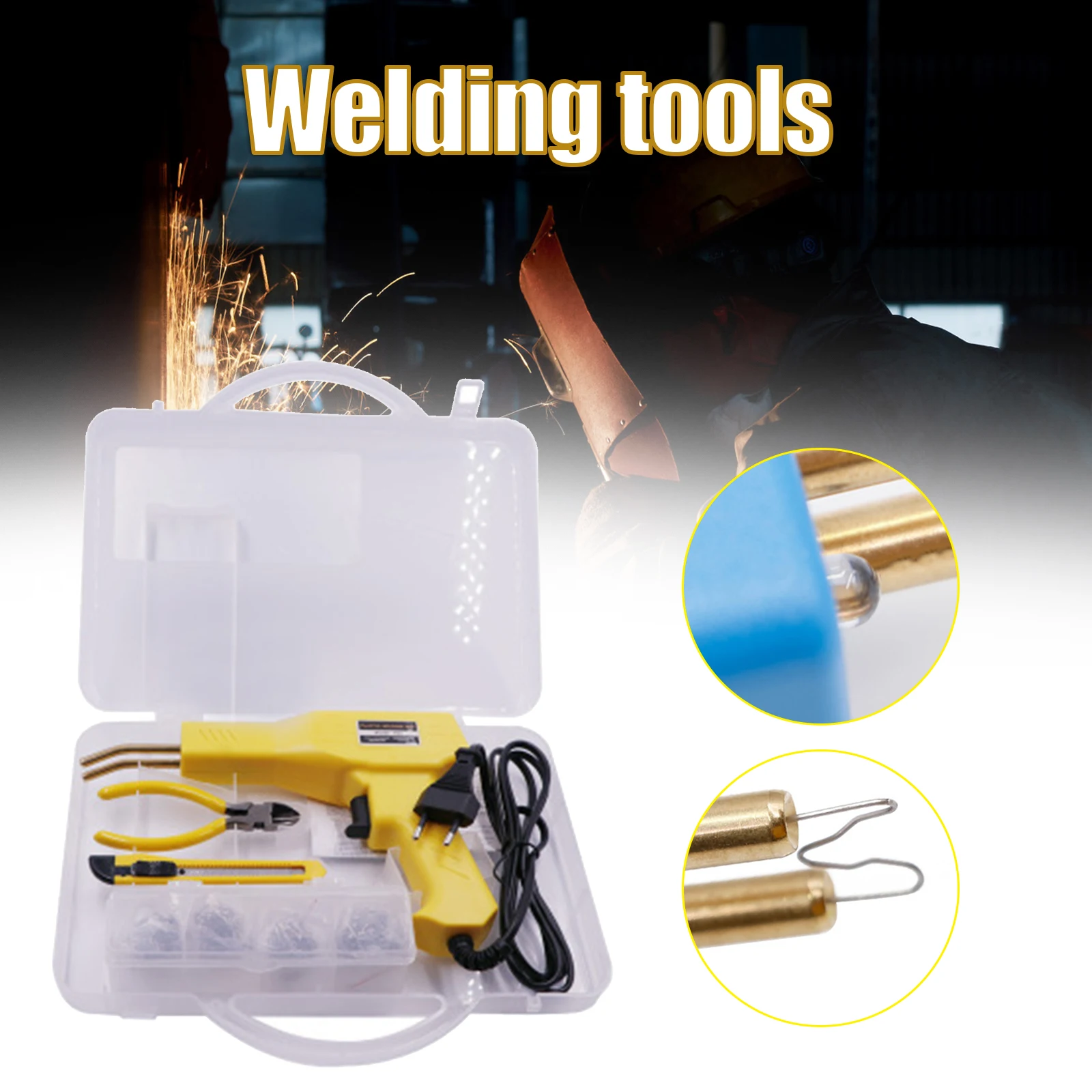 Reusable Plastic Welder Kit for Bumper Repair 50w Hot Stapler Welding