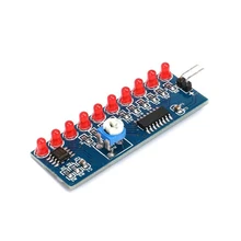 Ne555 + cd4017 correndo led fluxo de luz led kit diy suíte produção eletrônica