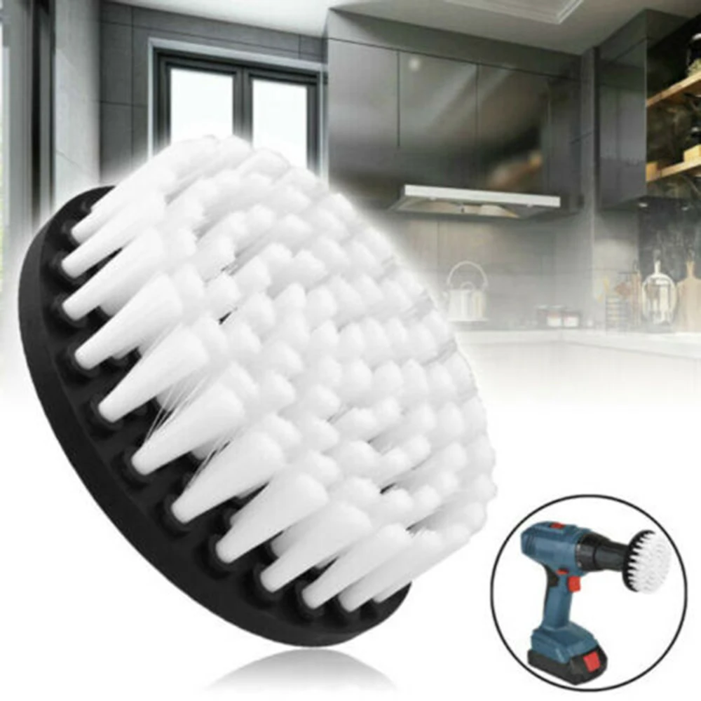 4inch Electric Scrubber Brush Drill Brush Plastic Round Cleaning Brush