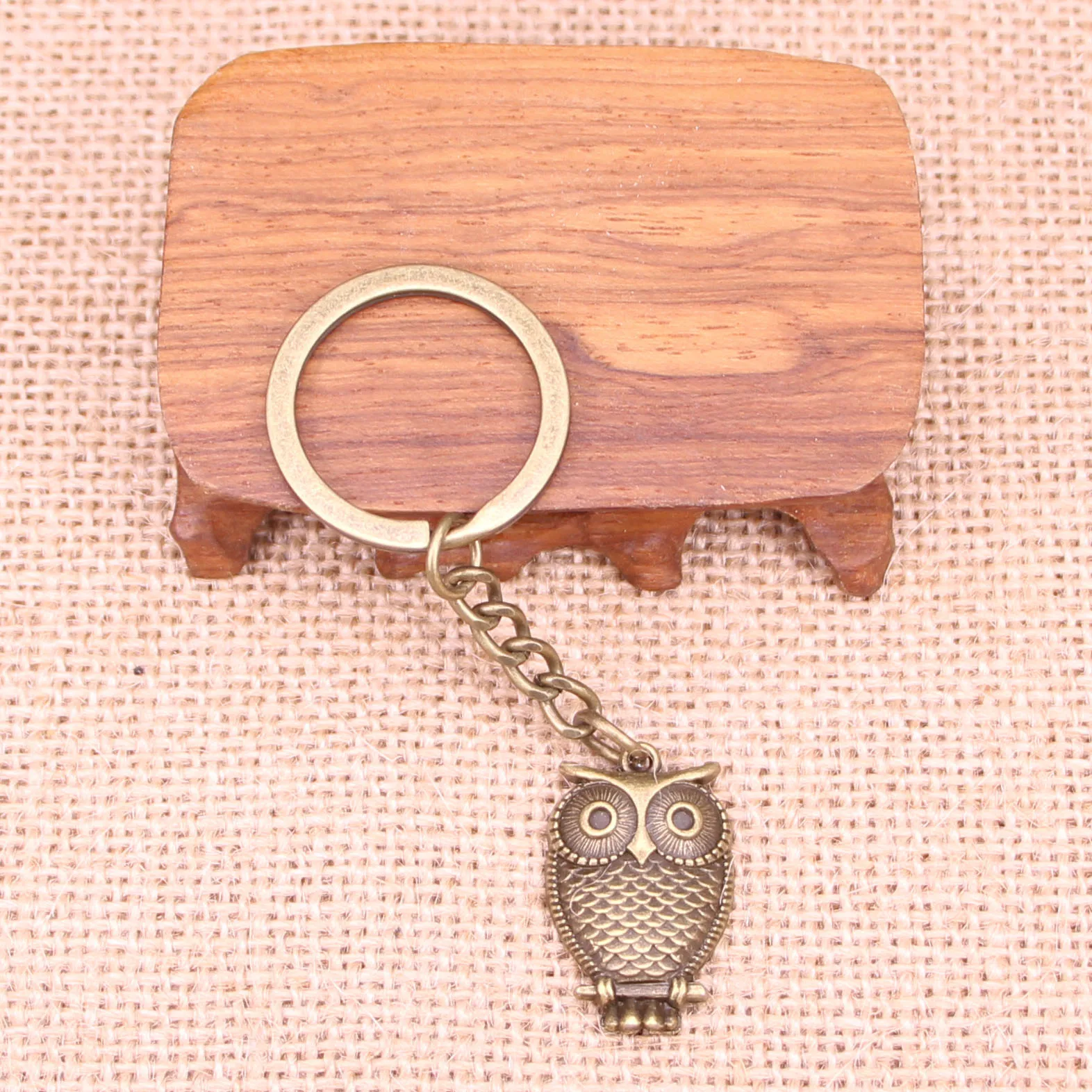 20pcs New Fashion Keychain 28x18mm owl Pendants DIY Men Jewelry Car Key Chain Ring Holder Souvenir For Gift | Украшения и