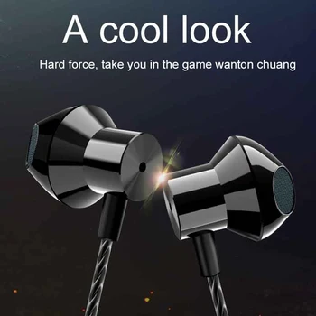 

Stereo Wired Earphone In-ear Headset Earbuds Bass Earphones Type C 3.5mm Sport Gaming Headset With Mic