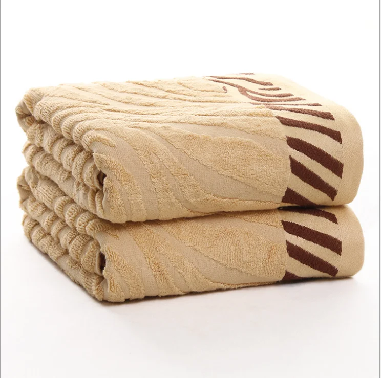 FF0430-Brown FF0430 бамбуковое волокно Сломанный файл Тигровая кожа полотенце ежедневное домашнее очищающее полотенце 32 Бамбуковая пряжа 34*75 см - Цвет: FF0430-Brown