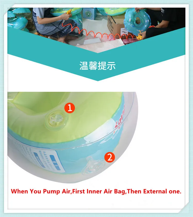 Bebê inflativel Brasco flutuante crianche mangas anel de natache armlets nadar circulo tubo instrumtor anel piscina acessório