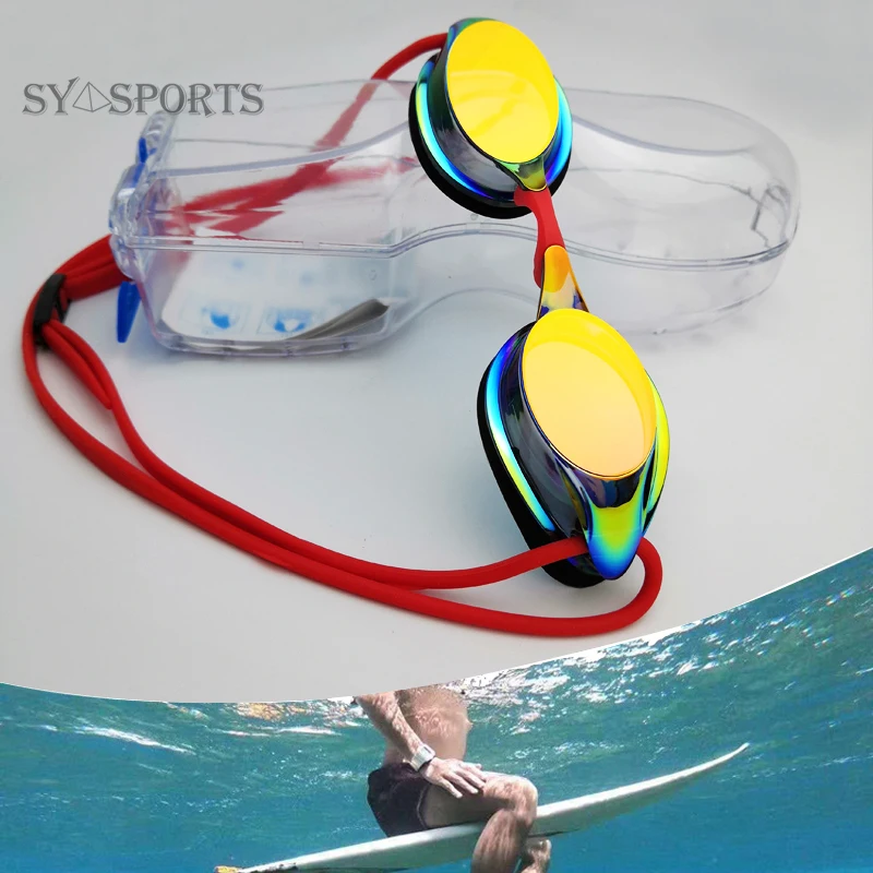 professional competition swimming goggles, anti-fog coating, waterproof anti-ultraviolet, silicone, diving , protective glasses 532nm green laser protective goggles safety glasses od 4 w box