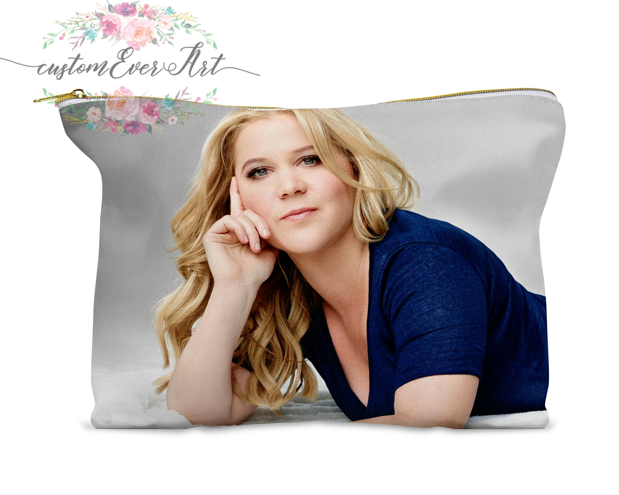 Amy Schumer косметичка Персонализированная маленькая косметичка Забавный органайзер для макияжа туалетный мешок сумка на молнии