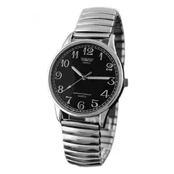 Reloj de pulsera analógico de cuarzo para hombre y mujer, cronógrafo de aleación elástica para pareja, regalo de moda
