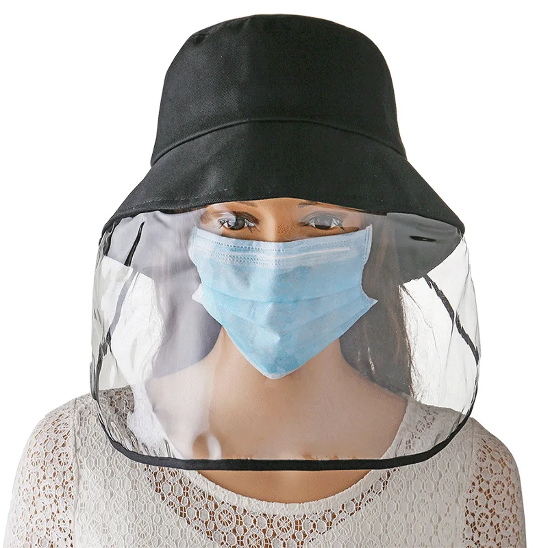 

Face Shield Protective Cap Anti Infection Protective Hat Eye Protection Anti-fog Windproof Hat Anti Saliva Face Cover Hat