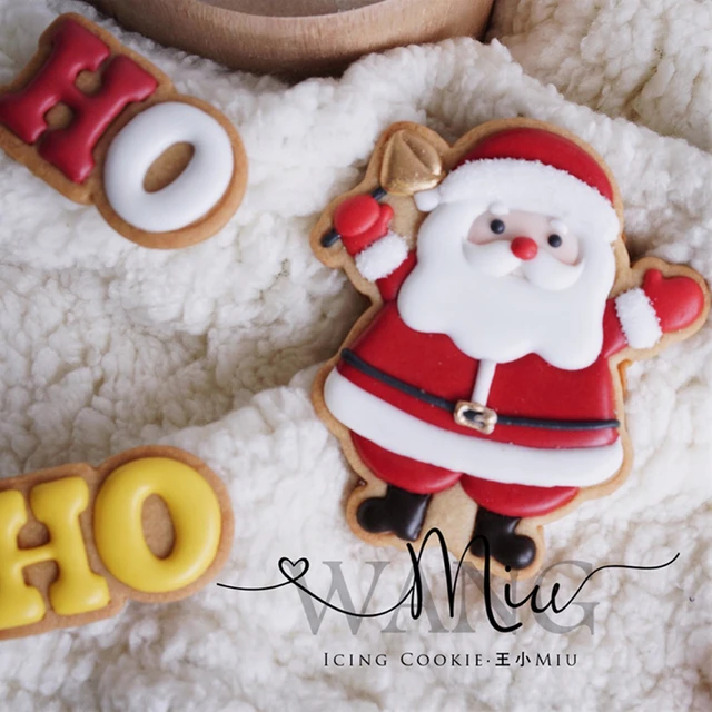 Cortador de Biscoito Palavra ''HO HO HO'' de Natal - Mãe com Açúcar