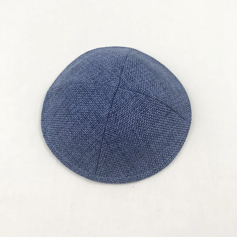 yellow skully hat Linen Kippah Hat for Men and Kids Judaical Yarmulke cap –for Celebrating skully hat men's