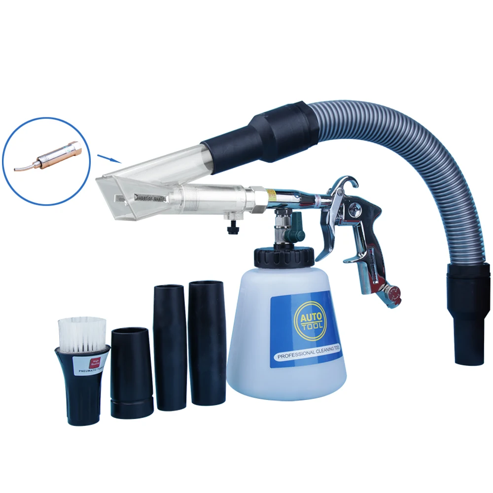 Air Car Cleaning Gun,2 in 1  Bearing tornado cleaning gun , high pressure car washer tornado foam gun,car tornado Vacuum cleaner