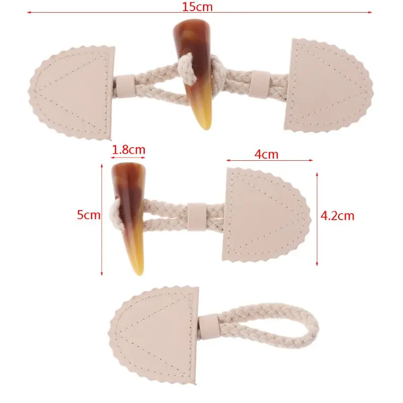 Retro Ox Horn Sewing Toggle Buttons For Coat Jacket Knitwear Cardigan DIY Clothing Accessory Crafts E56C | Дом и сад