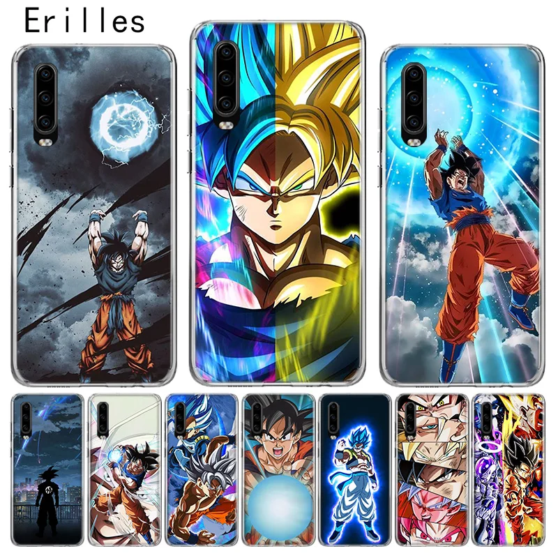 

Erilles Dragon Ball Goku Case For Honor 10 lite Cover For Huawei 8X 9X 20 lite 20i V20 Soft Shell Y5 Y6 Y7 Y9 2019 Shell